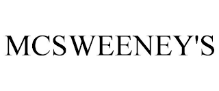 MCSWEENEY'S