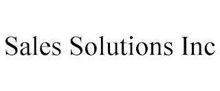 SALES SOLUTIONS INC