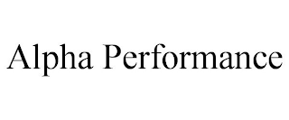 ALPHA PERFORMANCE