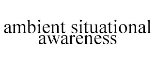 AMBIENT SITUATIONAL AWARENESS