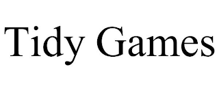 TIDY GAMES