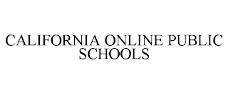 CALIFORNIA ONLINE PUBLIC SCHOOLS