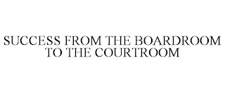 SUCCESS FROM THE BOARDROOM TO THE COURTROOM