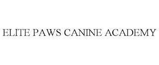 ELITE PAWS CANINE ACADEMY