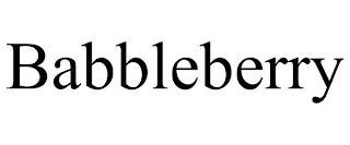 BABBLEBERRY