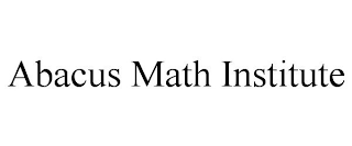 ABACUS MATH INSTITUTE