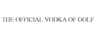 THE OFFICIAL VODKA OF GOLF