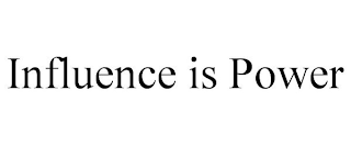 INFLUENCE IS POWER