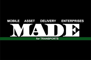 MOBILE ASSET DELIVERY ENTERPRISES MADE FOR TRANSPORTS