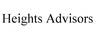 HEIGHTS ADVISORS