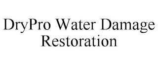 DRYPRO WATER DAMAGE RESTORATION