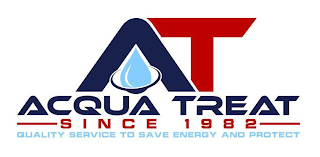 AT ACQUA TREAT SINCE 1982 QUALITY SERVICE TO SAVE ENERGY AND PROTECT