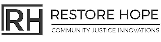 RH  RESTORE HOPE COMMUNITY JUSTICE INNOVATIONS