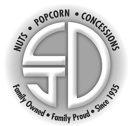 CJD NUTS • POPCORN • CONCESSIONS FAMILY OWNED • PROUD • SINCE 1935