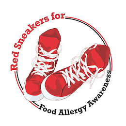 RED SNEAKERS FOR FOOD ALLERGY AWARENESS