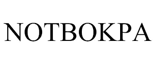 NOTBOKPA