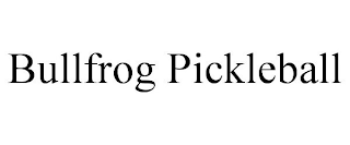 BULLFROG PICKLEBALL