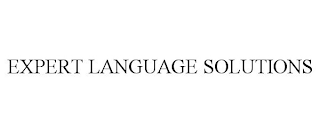 EXPERT LANGUAGE SOLUTIONS