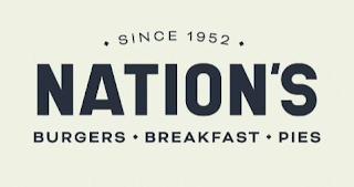 NATION'S BURGERS BREAKFAST PIES SINCE 1952