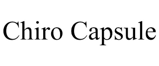 CHIRO CAPSULE