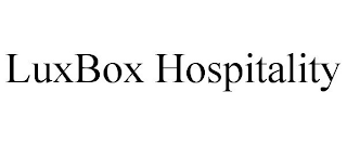 LUXBOX HOSPITALITY