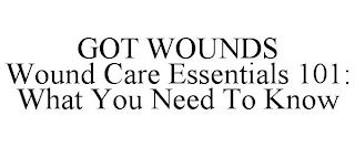 GOT WOUNDS WOUND CARE ESSENTIALS 101: WHAT YOU NEED TO KNOW