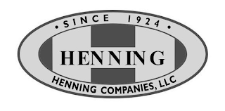 H HENNING HENNING COMPANIES, LLC SINCE 1924