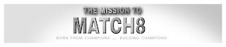 THE MISSION TO MATCH8 BORN FROM CHAMPIONS  .....   BUILDING CHAMPIONS