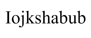 IOJKSHABUB