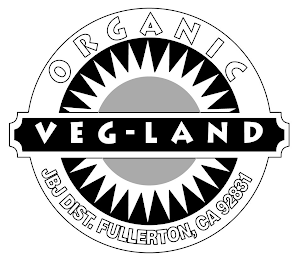 VEG-LAND ORGANIC JBJ DIST. FULLERTON, CA 92831