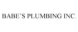 BABE'S PLUMBING INC.