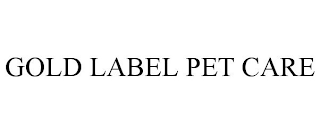 GOLD LABEL PET CARE