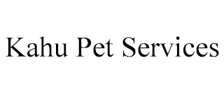 KAHU PET SERVICES