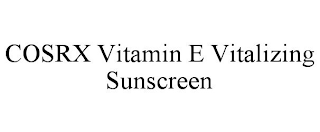 COSRX VITAMIN E VITALIZING SUNSCREEN