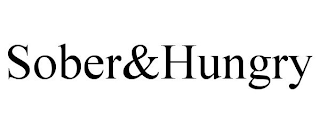 SOBER&HUNGRY