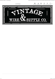 VINTAGE WIRE & SUPPLY CO.