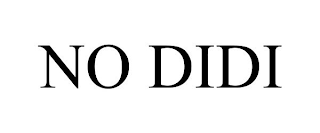 NO DIDI