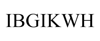 IBGIKWH