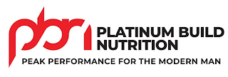 PBN PLATINUM BUILD NUTRITION PEAK PERFORMANCE FOR THE MODERN MAN