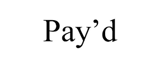 PAY'D