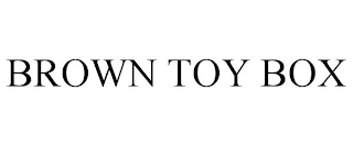 BROWN TOY BOX