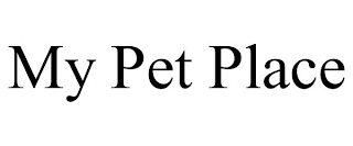 MY PET PLACE