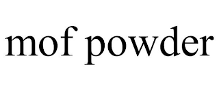 MOF POWDER