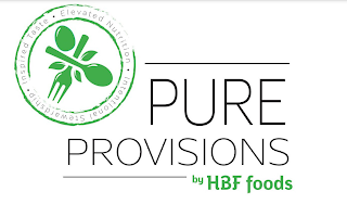 INSPIRED TASTE · ELEVATED NUTRITION · INTENTIONAL STEWARDSHIP · PURE PROVISIONS BY HBF FOODS