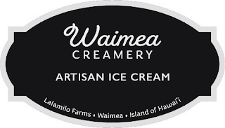 WAIMEA CREAMERY ARTISAN ICE CREAM LALAMILO FARMS WAIMEA ISLAND OF HAWAI'I