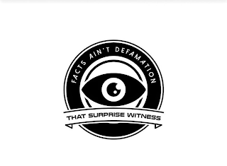 FACTS AIN'T DEFAMATION THAT SURPRISE WITNESS