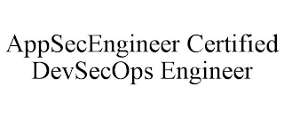 APPSECENGINEER CERTIFIED DEVSECOPS ENGINEER
