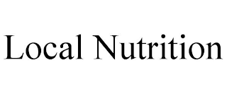 LOCAL NUTRITION