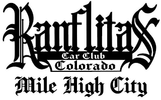 RANFLITAS CAR CLUB COLORADO MILE HIGH CITY