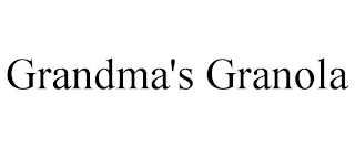 GRANDMA'S GRANOLA